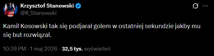 Tak Krzysztof Stanowski SKOMENTOWAŁ EMOCJE Kamila Kosowskiego po golu Legii xD